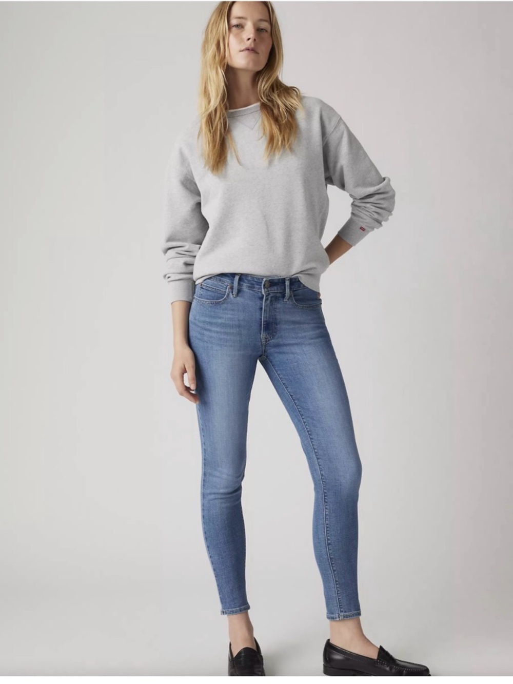 Levi's Women's Skinny Jeans in Light Blue Wash